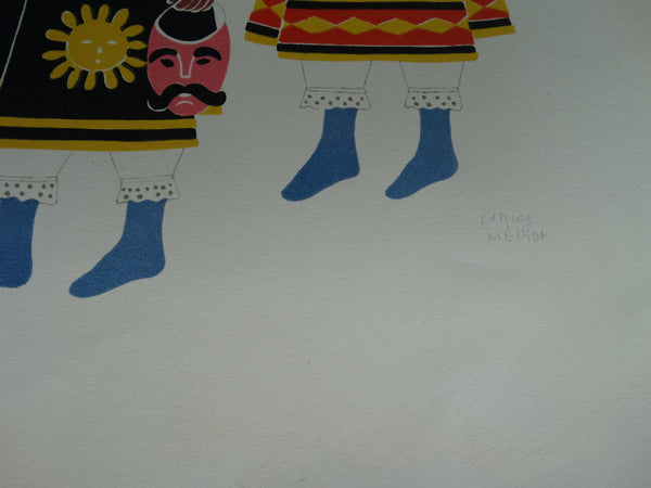 Carlos Mérida Carnival in Mexico Color Edition 49 Lithograph #1 AP1298