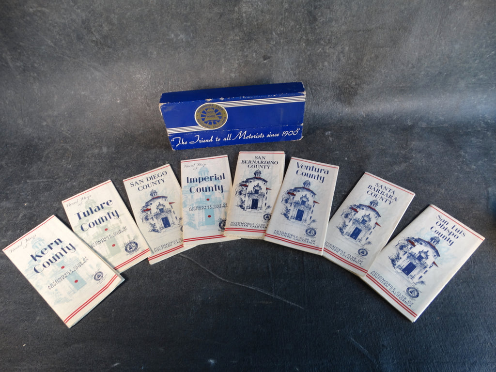 Automobile Club of Southern California Box of County Maps 1943 - 1947 AP1311