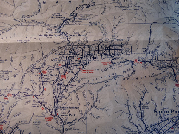 Automobile Club of Southern California Box of County Maps 1943 - 1947 AP1311