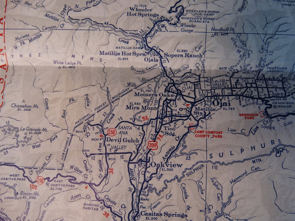 Automobile Club of Southern California Box of County Maps 1943 - 1947 AP1311