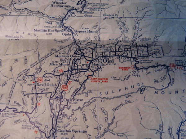 Automobile Club of Southern California Box of County Maps 1943 - 1947 AP1311