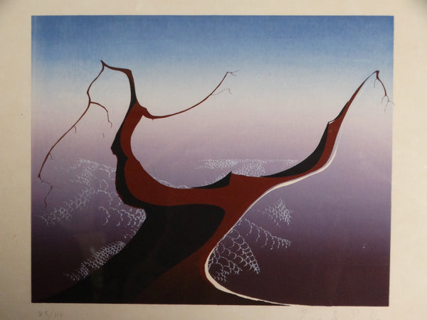 Eyvind Earle Serigraph Desert Tree 1974 AP1335                                                                     Ranch