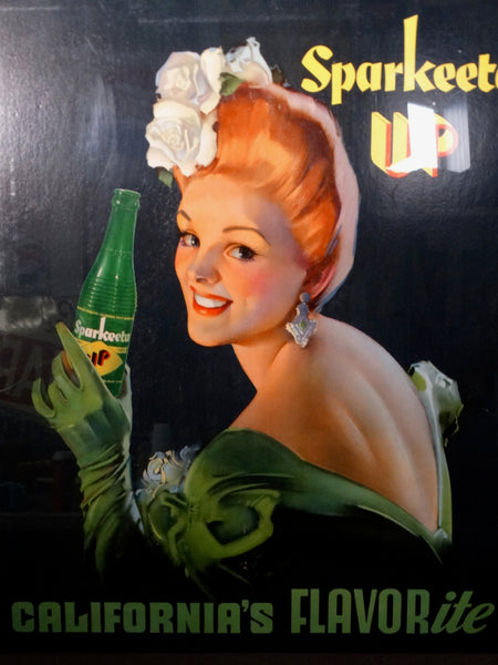 Sparkeeta Up Original Advertising Poster c1939 AP1351