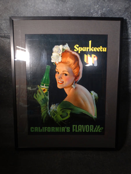 Sparkeeta Up Original Advertising Poster c1939 AP1351