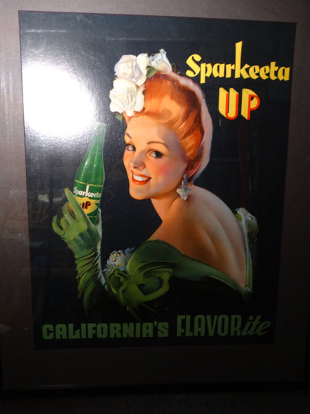 Sparkeeta Up Original Advertising Poster c1939 AP1351