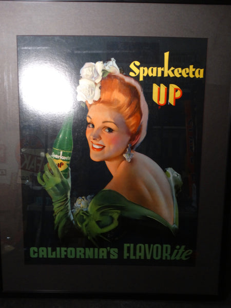 Sparkeeta Up Original Advertising Poster c1939 AP1351