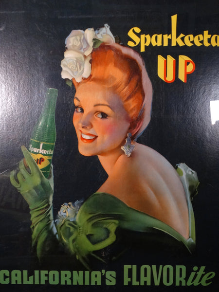 Sparkeeta Up Original Advertising Poster c1939 AP1351