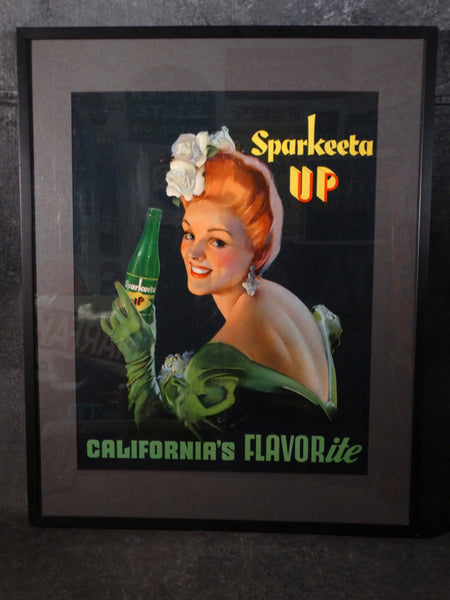 Sparkeeta Up Original Advertising Poster c1939 AP1351