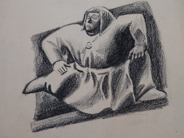 Alberto Beltrán Charcoal Drawing of... The Golem! AP1367