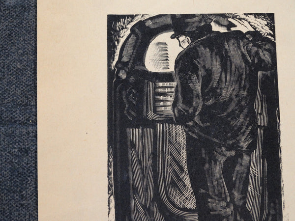Alberto Beltrán - Man at a Jukebox - Print AP1368
