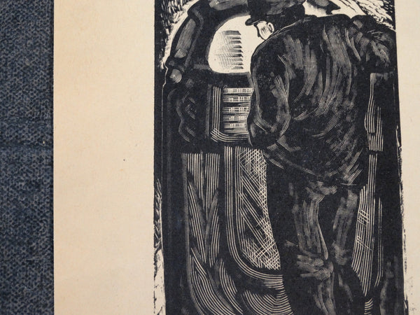 Alberto Beltrán - Man at a Jukebox - Print AP1368