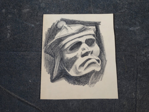 From the Sketch Book of Alberto Beltrán: Grotesque Head AP1379