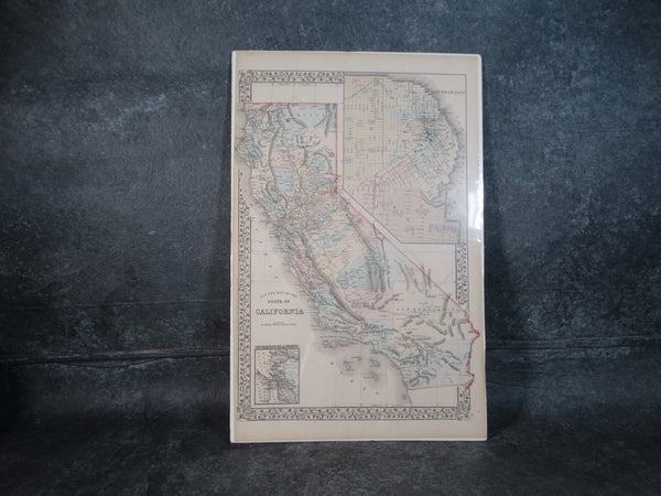 1890 Map of San Francisco and the State of California AP1385