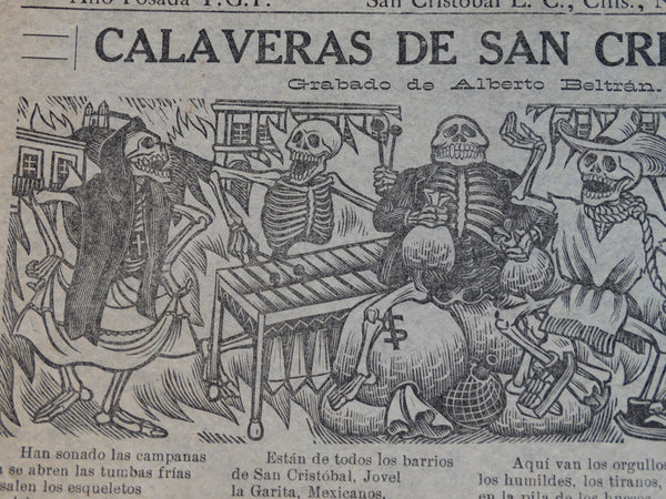 Alberto Beltrán - Poster/Broadsheet - Calaveras de San Cristóbal - 1952  AP1386