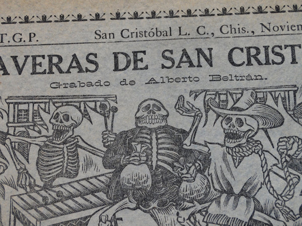 Alberto Beltrán - Poster/Broadsheet - Calaveras de San Cristóbal - 1952  AP1386