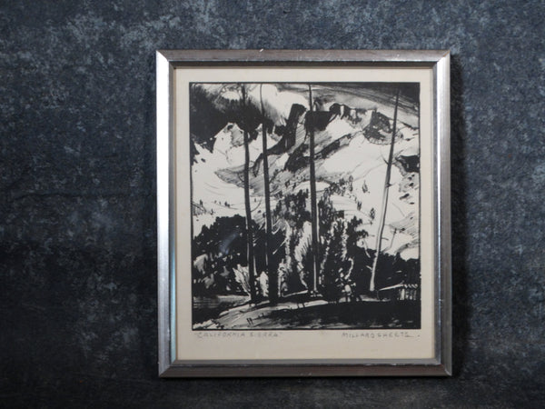 Millard Sheets - California Sierra - Lithograph - AP1387