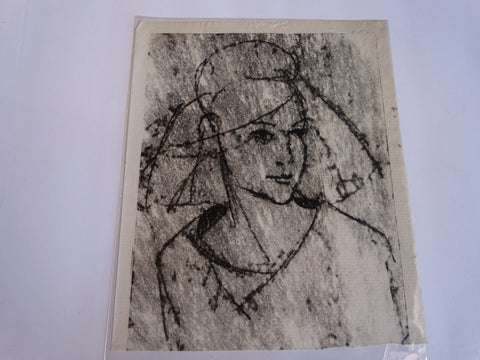 Marie Cofalka - Woman In A Hat - Lithograph c1960s AP1394