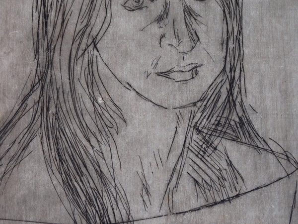 Marie Cofalka - Portrait of a Young Woman - Etching AP1405