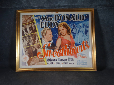 1962 reprint of 1938 Sweethearts Half-Sheet Poster AP1417
