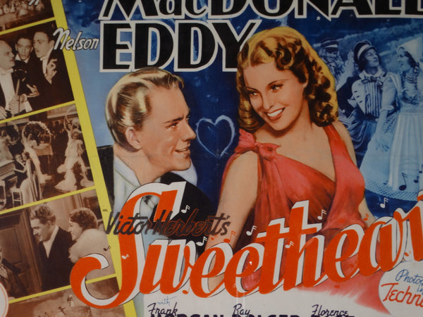 1962 reprint of 1938 Sweethearts Half-Sheet Poster AP1417
