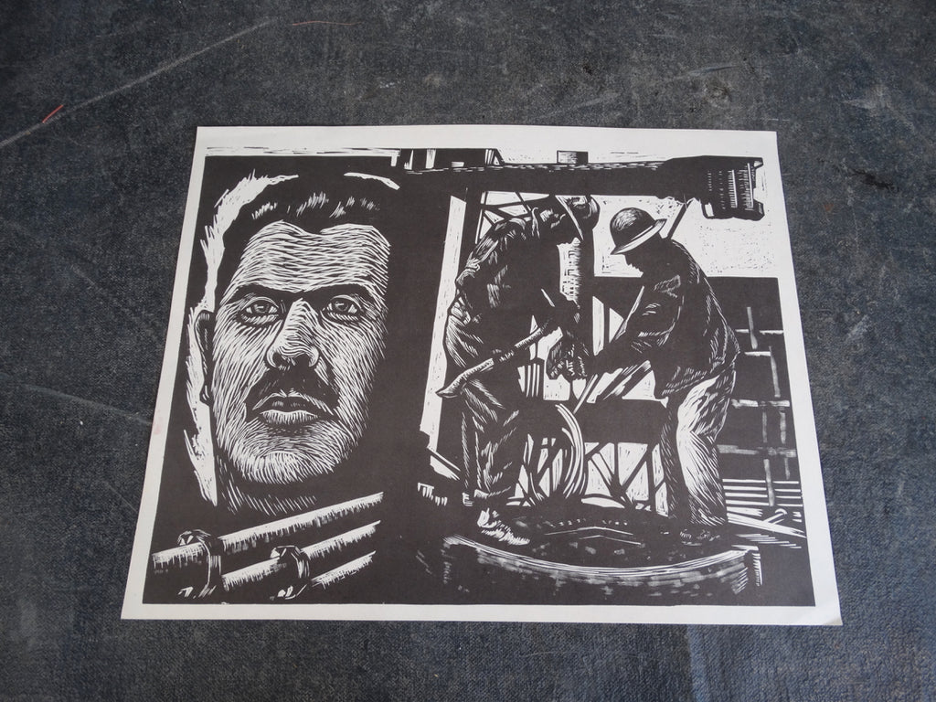 Jesus Alvarez Amaya - Woodcut - 18th of March -  AP1455