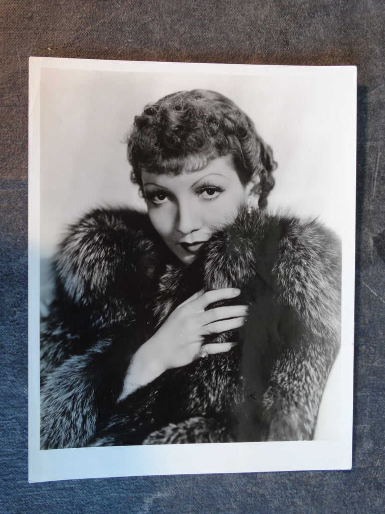 A.L. "Whitey" Shaffer Portrait of Claudette Colbert in Furs AP1478