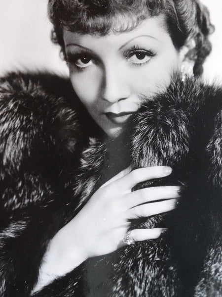 A.L. "Whitey" Shaffer Portrait of Claudette Colbert in Furs AP1478