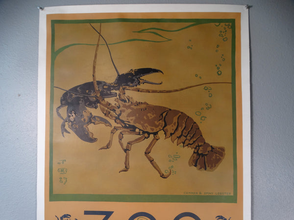 Richard Barrett Talbot Kelly - London Underground Poster - Zoo Chalk Hill Camden Town 1927  AP1548