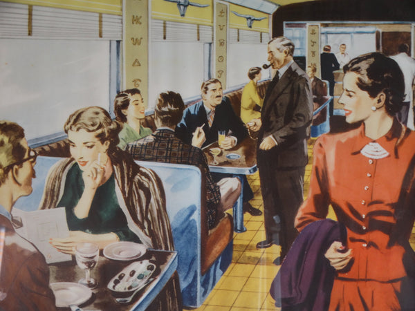 Southern Pacific Sunset Ltd Pride of Texas Coffee Shop Poster AP1579