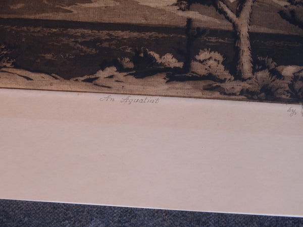 Orpha Klinker - Winter Touches the Desert - Aquatint AP1628