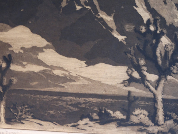 Orpha Klinker - Winter Touches the Desert - Aquatint AP1628