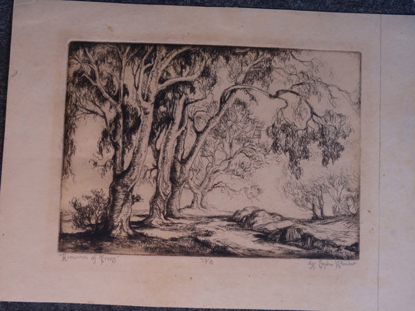 Orpha Klinker - Romance of Spring - Etching AP1629