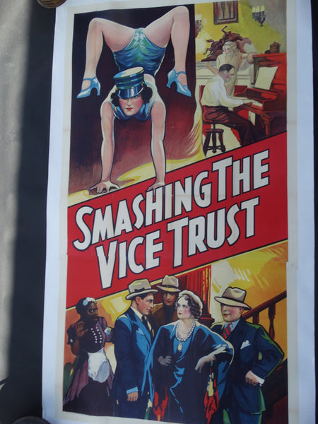 Smashing The Vice Trust - Poverty Row Movie Poster 1937 AP1661