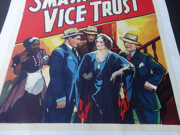 Smashing The Vice Trust - Poverty Row Movie Poster 1937 AP1661