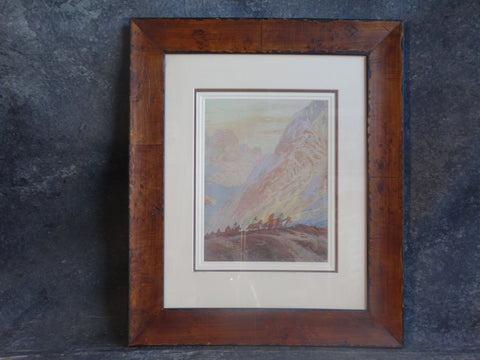 Fred Grayson Sayre - Native American Riders 1930s Serigraph AP1674