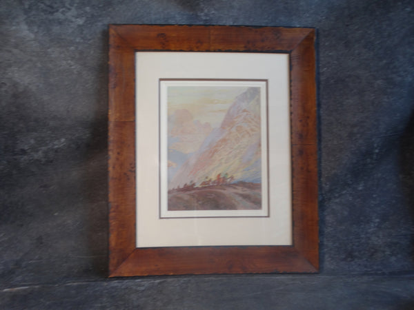 Fred Grayson Sayre - Native American Riders 1930s Serigraph AP1674