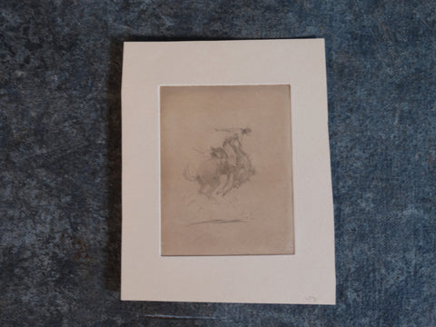 Ed Borein - Ride 'im Cowboy! - Late Strike Etching AP1689