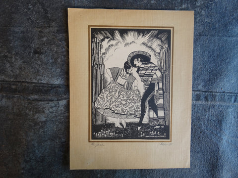 Norman H Kamps - El Jarabe - Mexican Dancers - Lithograph AP1727