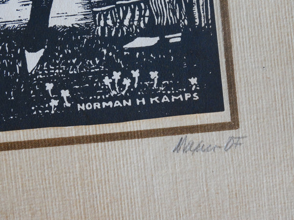 Norman H Kamps - El Jarabe - Mexican Dancers - Lithograph AP1727