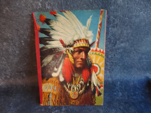 An American Indian Camp: The Day of the Bison Hunt. 1962 Pop-Up Book. Illustrated by Vojtěch Kubašta   AP1733