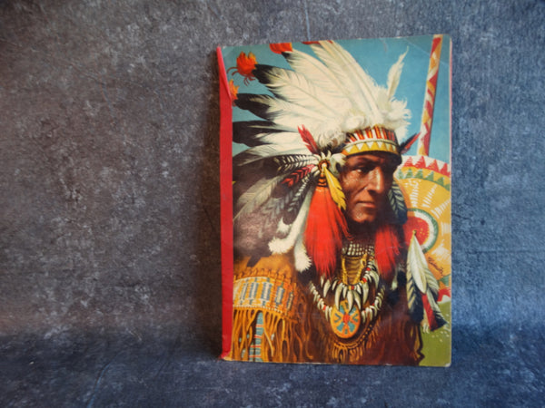 An American Indian Camp: The Day of the Bison Hunt. 1962 Pop-Up Book. Illustrated by Vojtěch Kubašta   AP1733