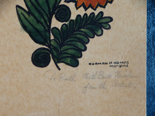 Norman H. Kamps - L.A. Mexican Musicians - Hand-colored Litho AP1734