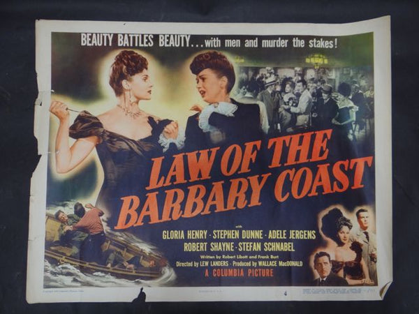 Law Of The Barbary Coast -- 1949 Movie Poster