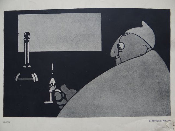 Album Litho Plate: Design for a Poster by Arthur B Phillips early 20th Century