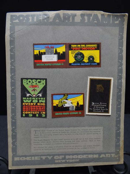 Poster Art Stamps Lithographic Plates by the Society of Modern Art