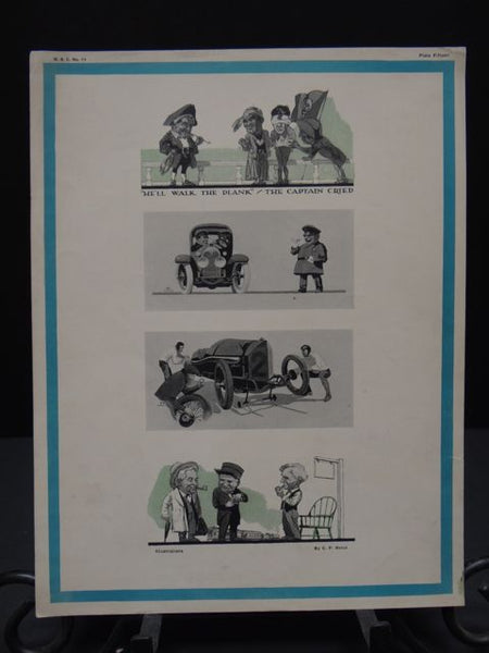 “He’ll Walk the Plank The Captain Cried”… Litho Plates