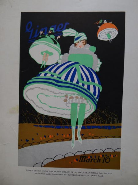 Parachute Dresses Magazine Cover c 1910