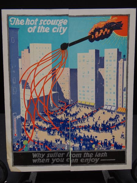 Advertising Tri-fold Brochure Color Litho “The Hot Scourge of The City”