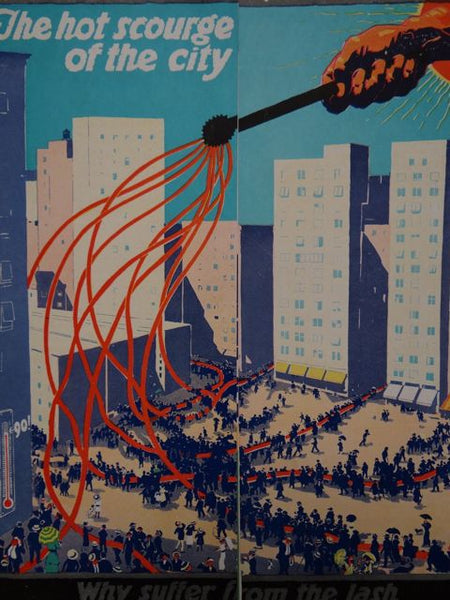 Advertising Tri-fold Brochure Color Litho “The Hot Scourge of The City”