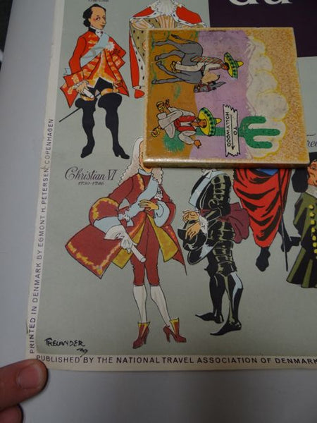 1950s Danish Travel Poster Royal Line of Descent of Denmark